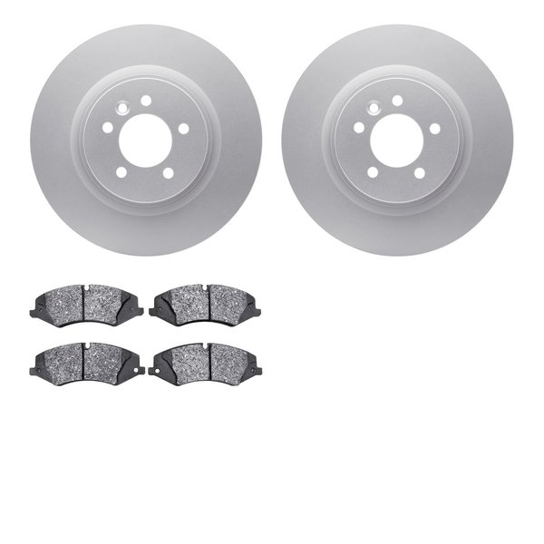 Dynamic Friction Co 4602-11008, Geospec Rotors with 5000 Euro Ceramic Brake Pads, Silver 4602-11008